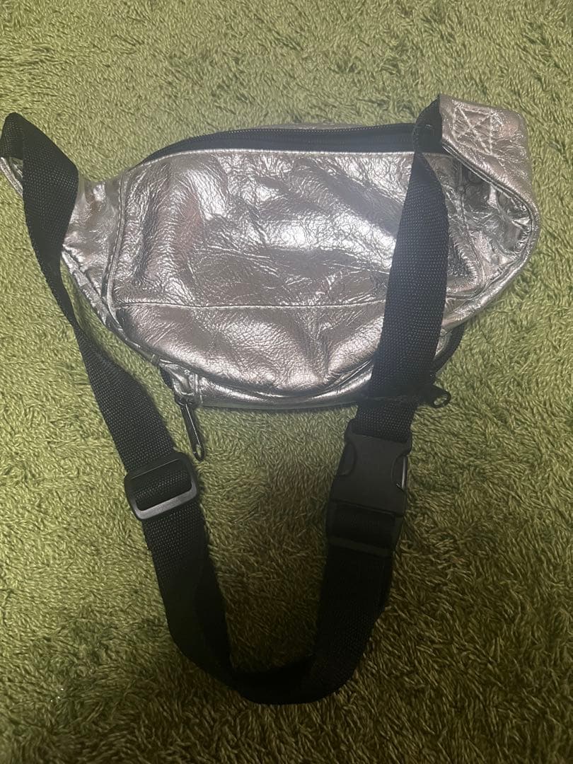 vanson(バンソン) シルバー　　レザーウエストバック　ポーチ