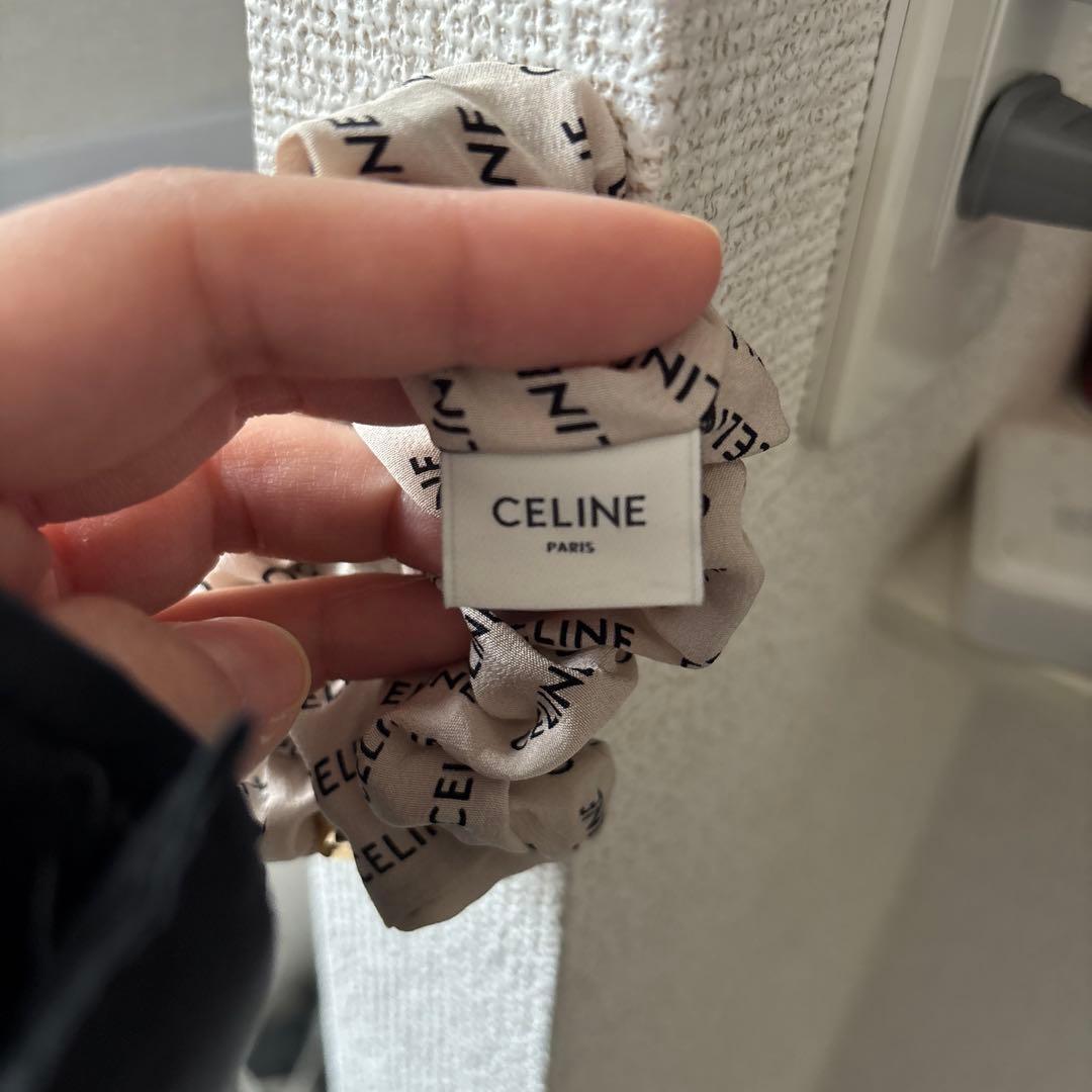 CELINE ヘアゴム ベージュ