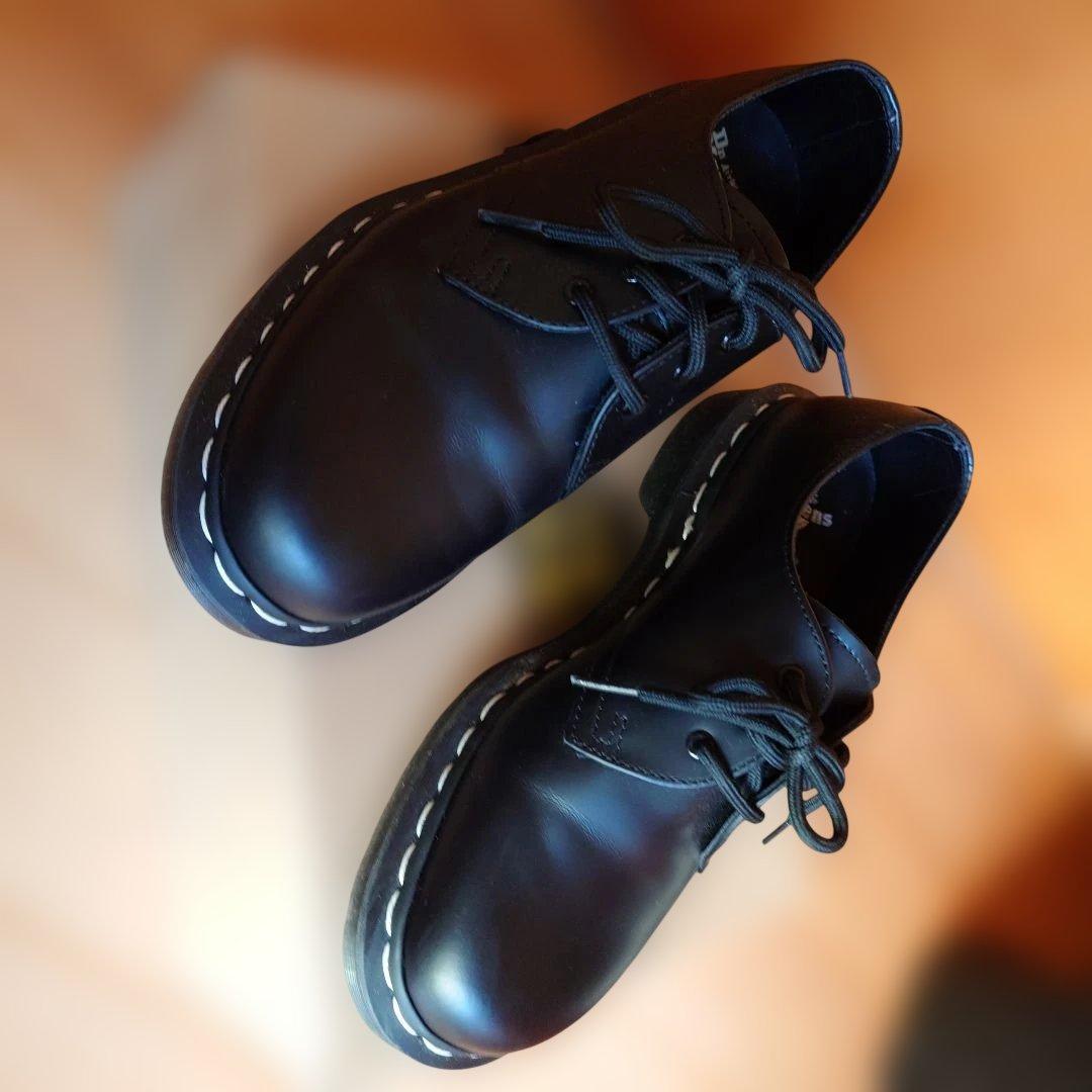 Dr. Martens　ドクターマーチン ブラック　WHITESTITCH