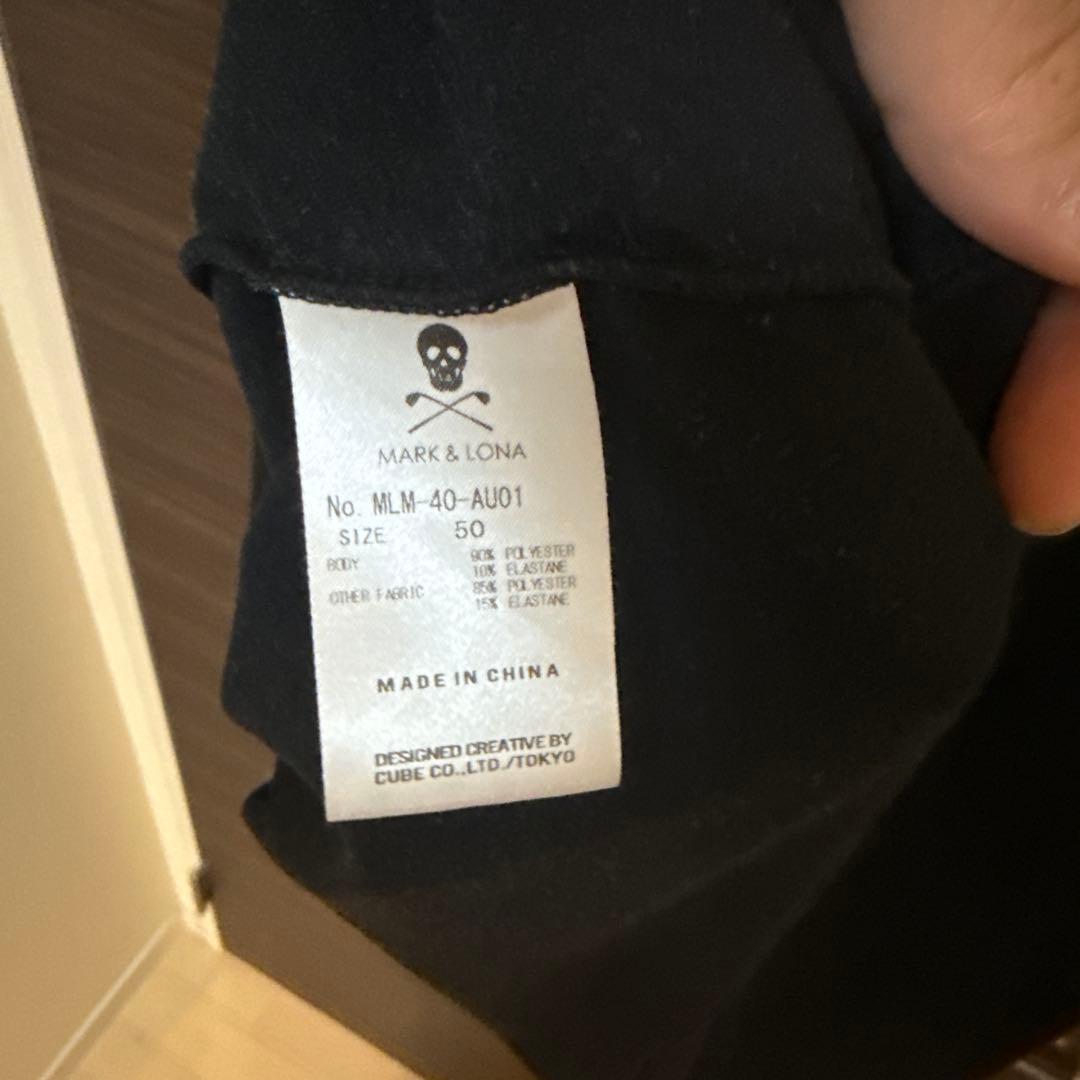 MARK & LONA ブラック長袖シャツ サイズ50