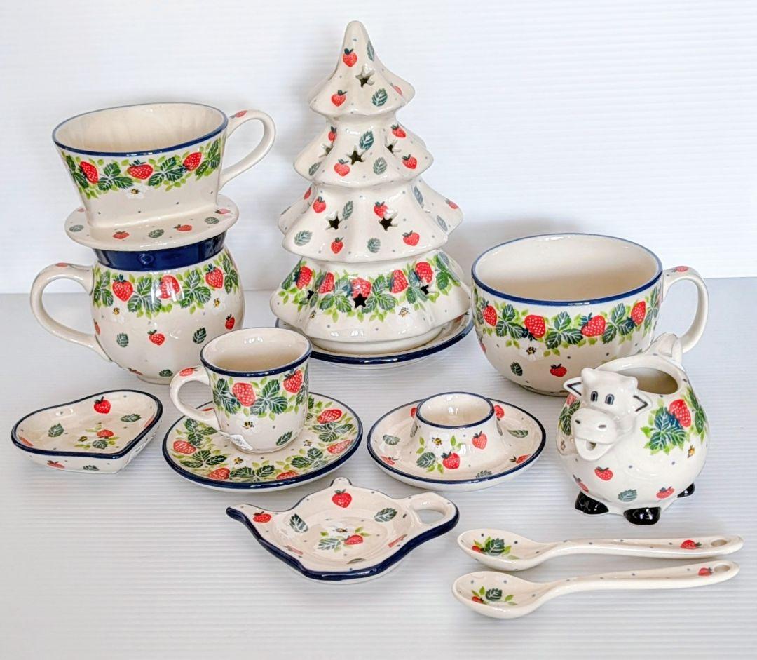 ポーリッシュポタリー いちごセット❤︎.*