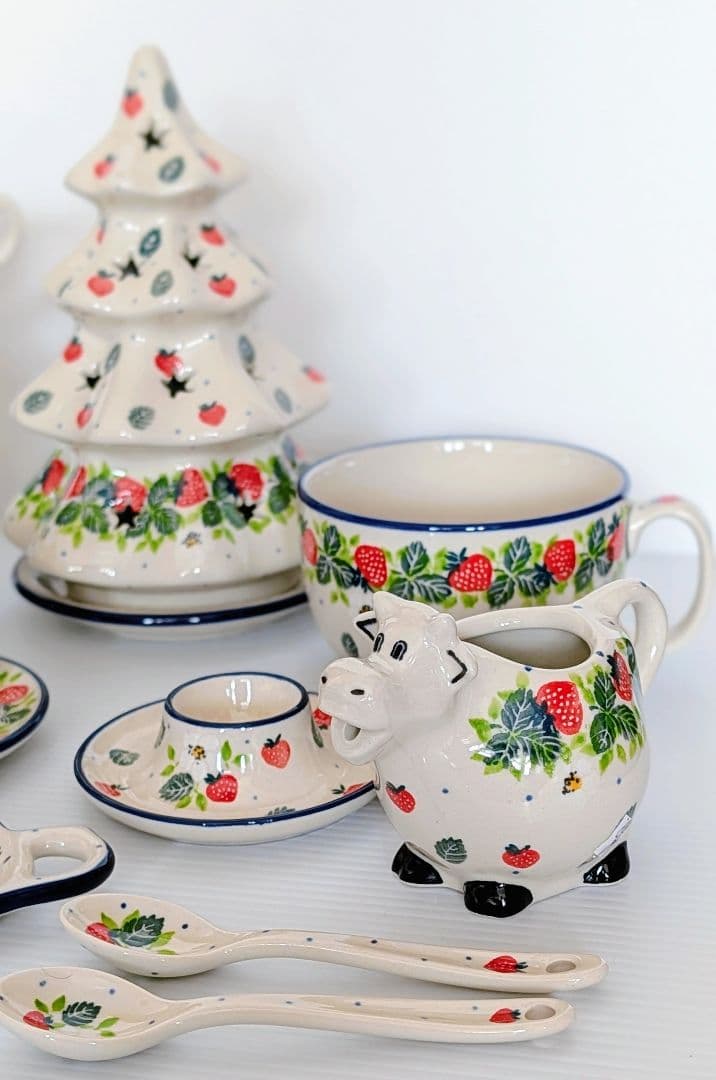 ポーリッシュポタリー いちごセット❤︎.*