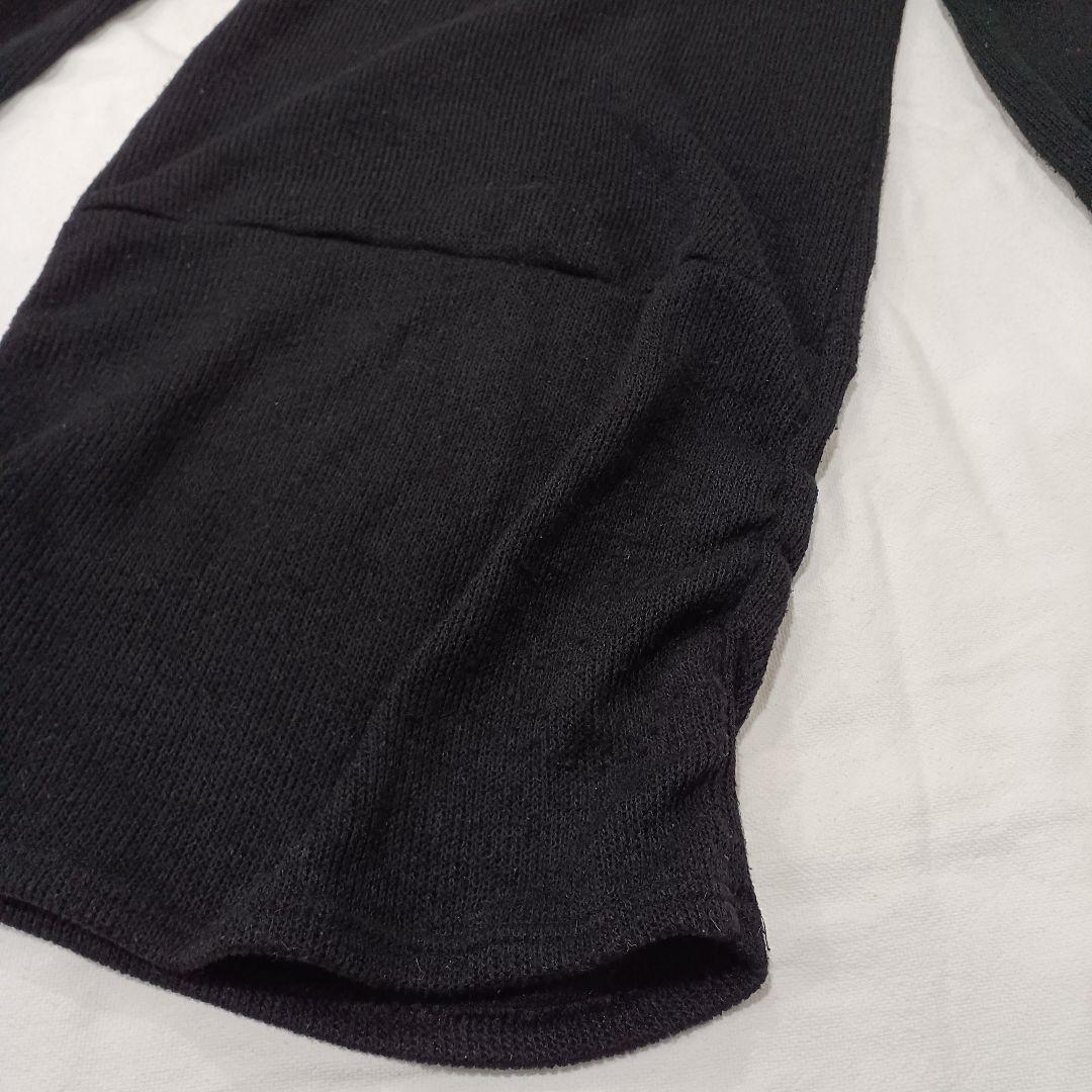 d.i.a. ダイヤ クロス チャーム 金ボタン スカル プリント ロングニット