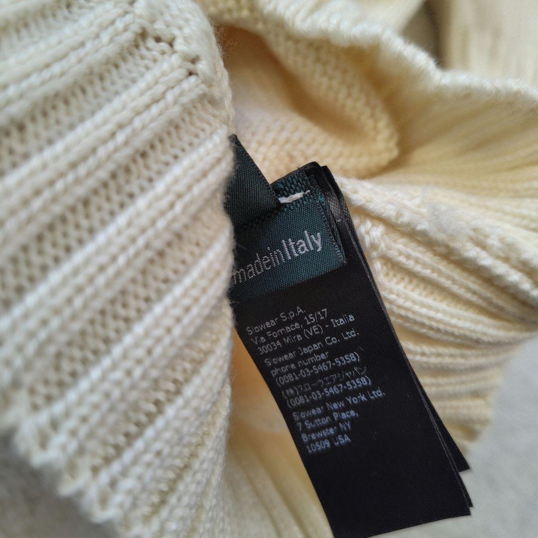 未使用に近い　現行　ZANONE ザノーネ　モックネック　ニット　46　肉厚