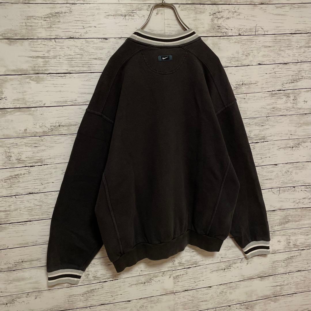 922【入手困難】ナイキ♤刺繍ビッグロゴ　90s 銀タグ　スウェット　即完売品