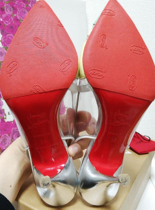 お値下げ!!★ルブタン★パンプス　PVCサンダル