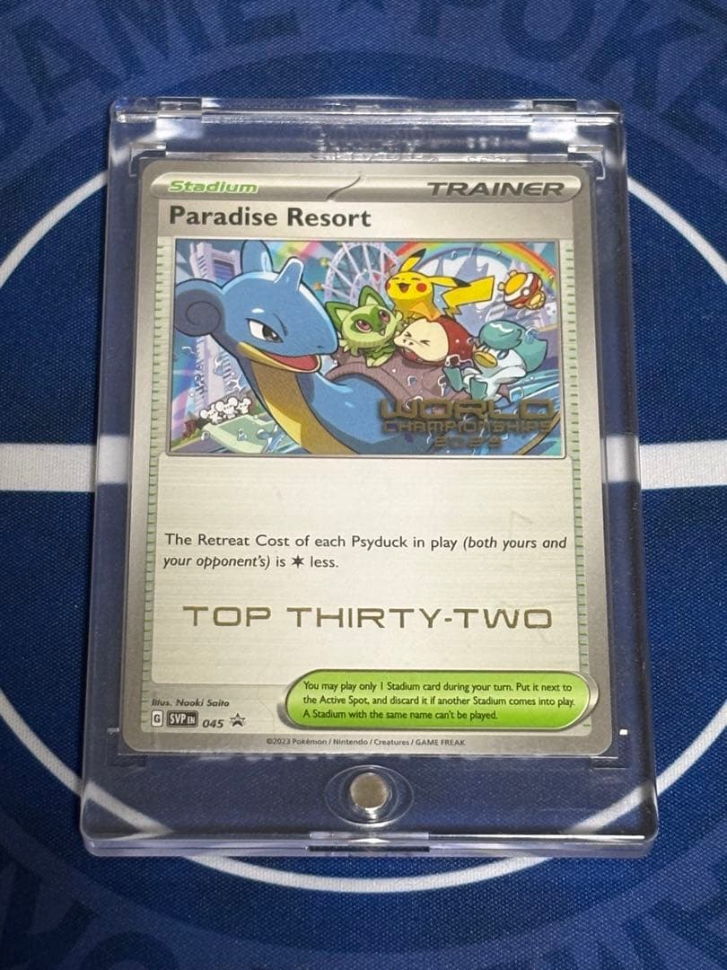 ポケモンカードポケカWCS2023横浜世界大会TOP32プロモパラダイスリゾート