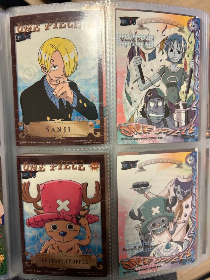ワンピース エッチングカード　サンジ　チョッパー　ナミ　ウソップ