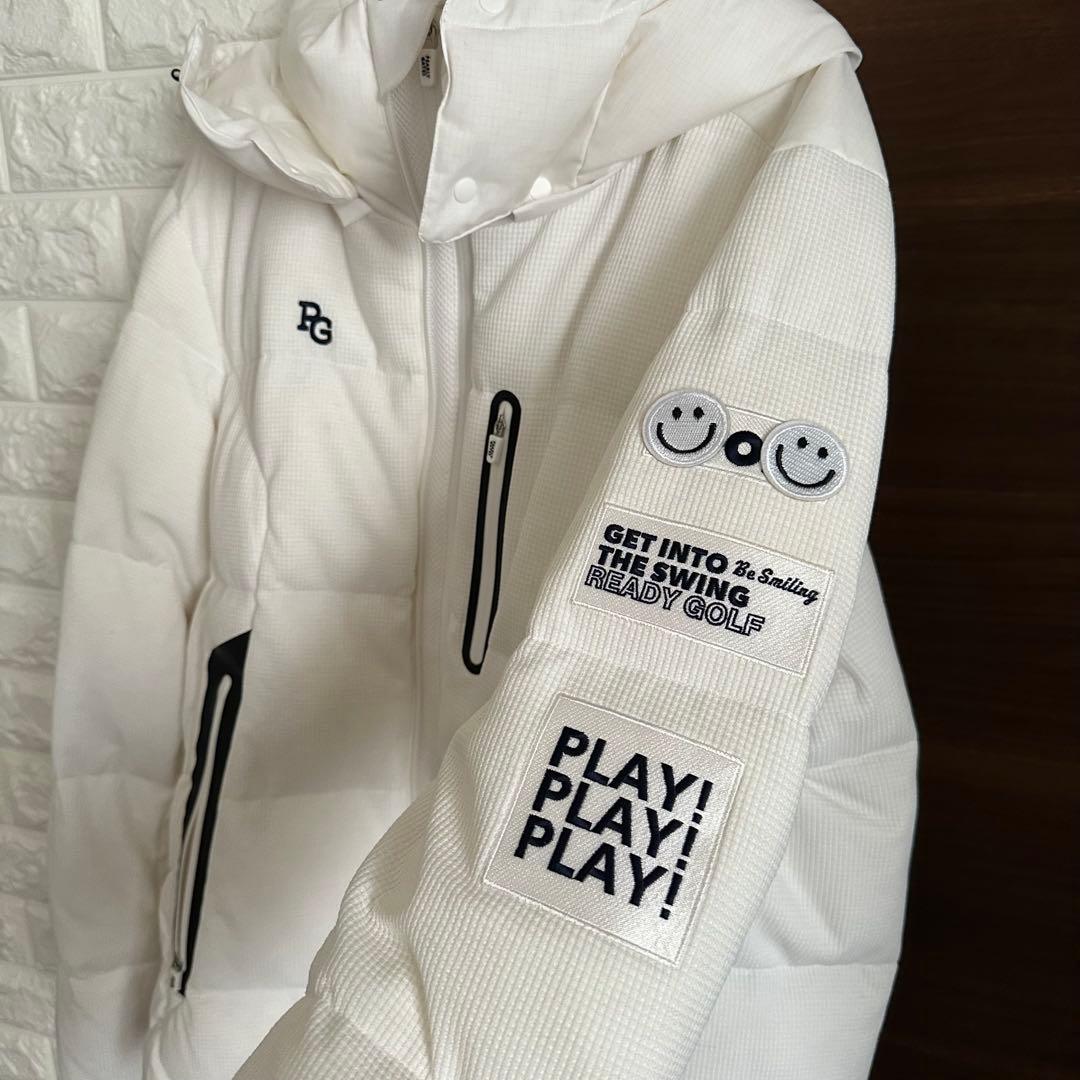 美品 PEARLY GATES パーリーゲイツ ダウンブルゾン フード付