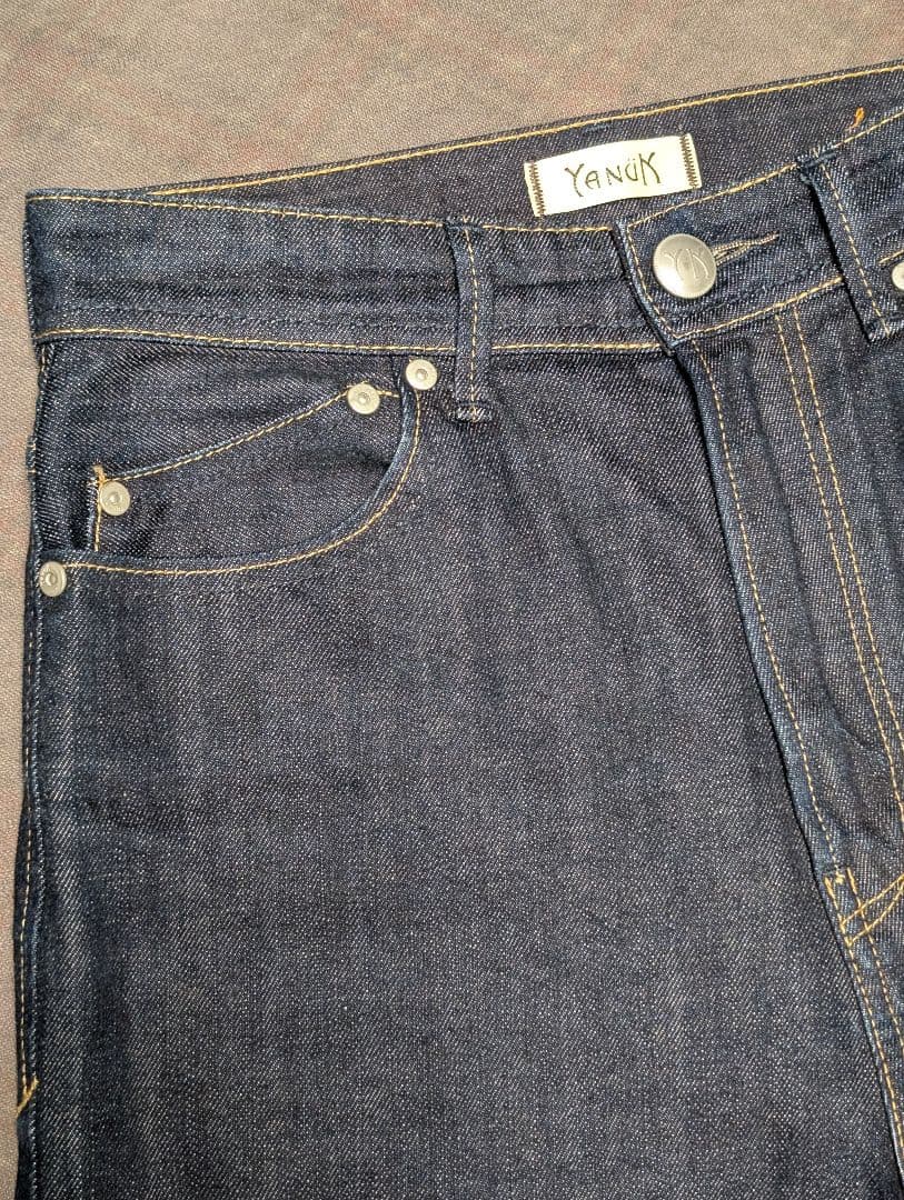 美品 ヤヌーク デニム LEA ボーイズストレート ジーンズ OWI 26