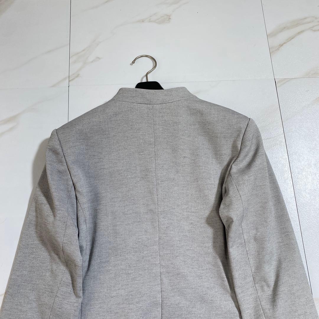 完売♡PLST 洗えるリネンブレンド カラーレスジャケット パンツセットアップ