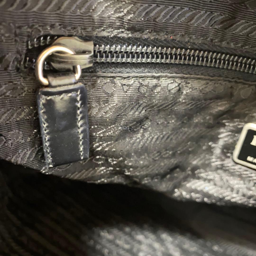 ✨美品✨PRADA トートバッグ ハンド ナイロン ロゴ 三角プレート 黒