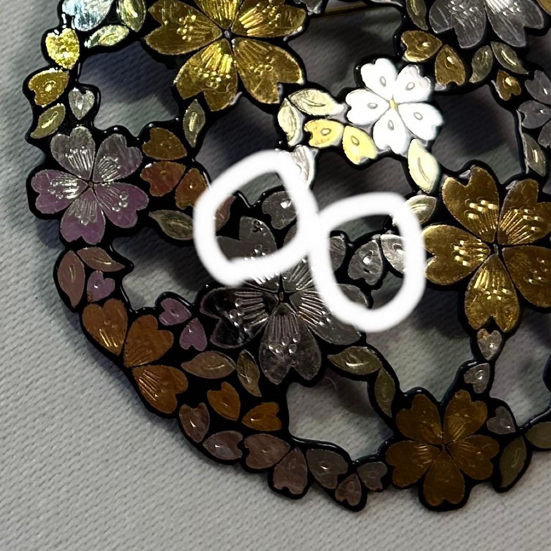 京ぞうがん　桜のブローチ・ペンダントトップ2WAY 中嶋象嵌