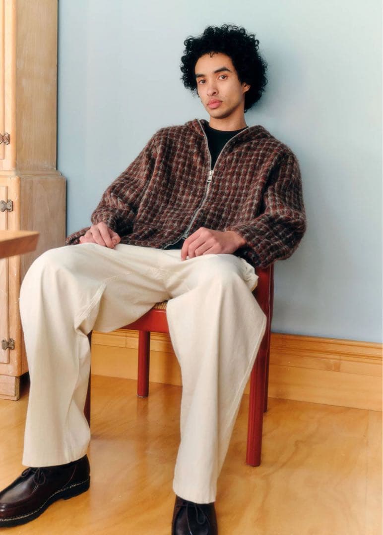 トップス Our Legacy FULL ZIP HOOD Boston Check