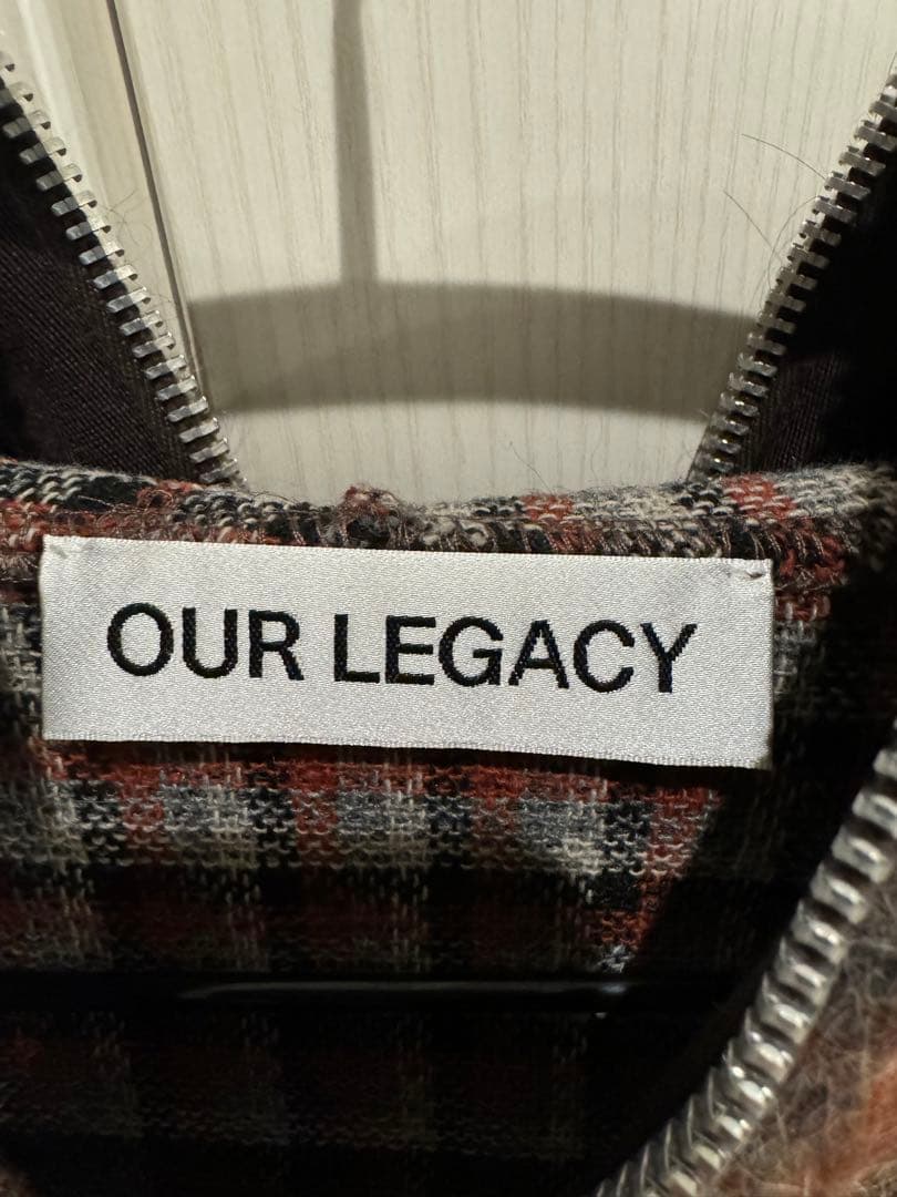 トップス Our Legacy FULL ZIP HOOD Boston Check