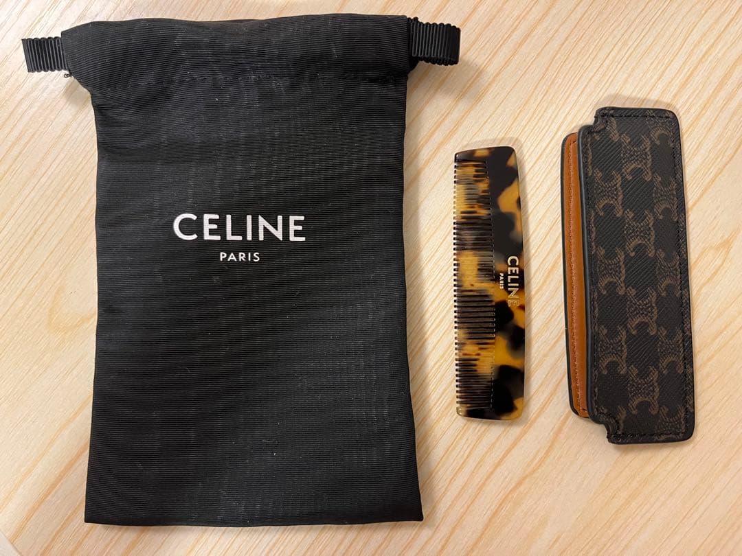 【値下げ中】CELINE ケース付きムスタッシュコーム / トリオンフキャンバス