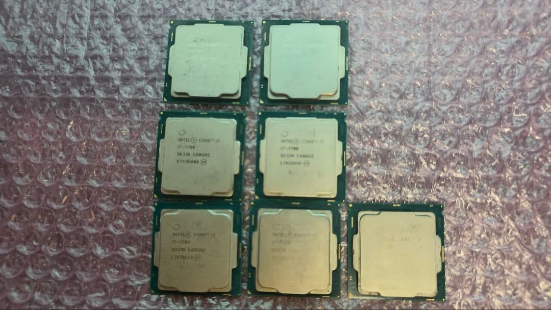 core i7 7700 7個まとめ売り動作確認済み