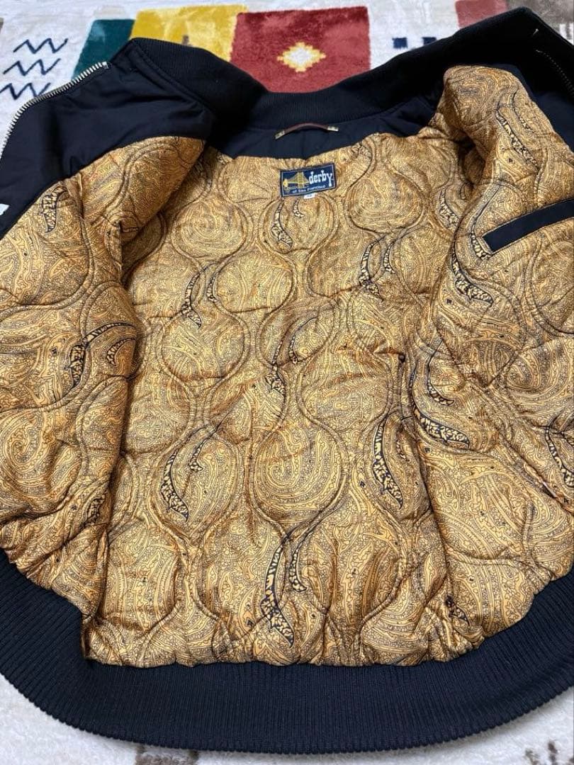 ダービーオブサンフランシスコ　ダービージャケット　sizeM　ブラック×ゴールド