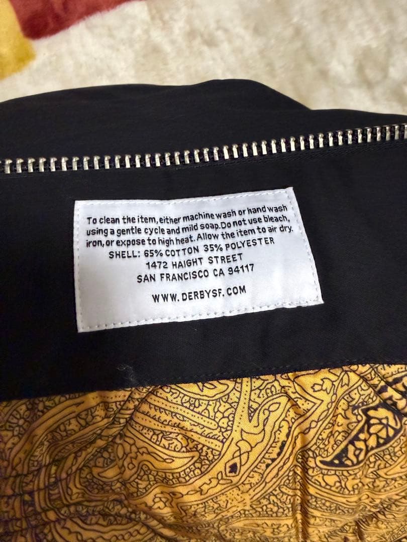 ダービーオブサンフランシスコ　ダービージャケット　sizeM　ブラック×ゴールド