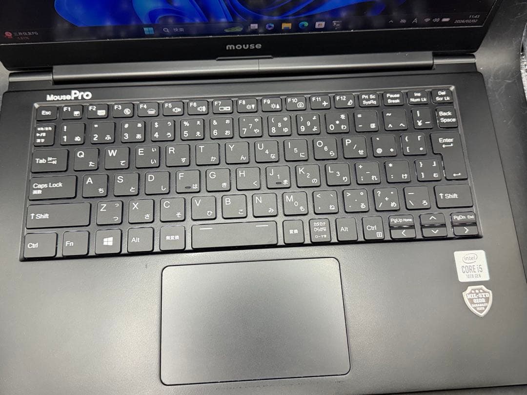 軽量空きスロットありi5-10210U Mouse DAIV win 11Pro