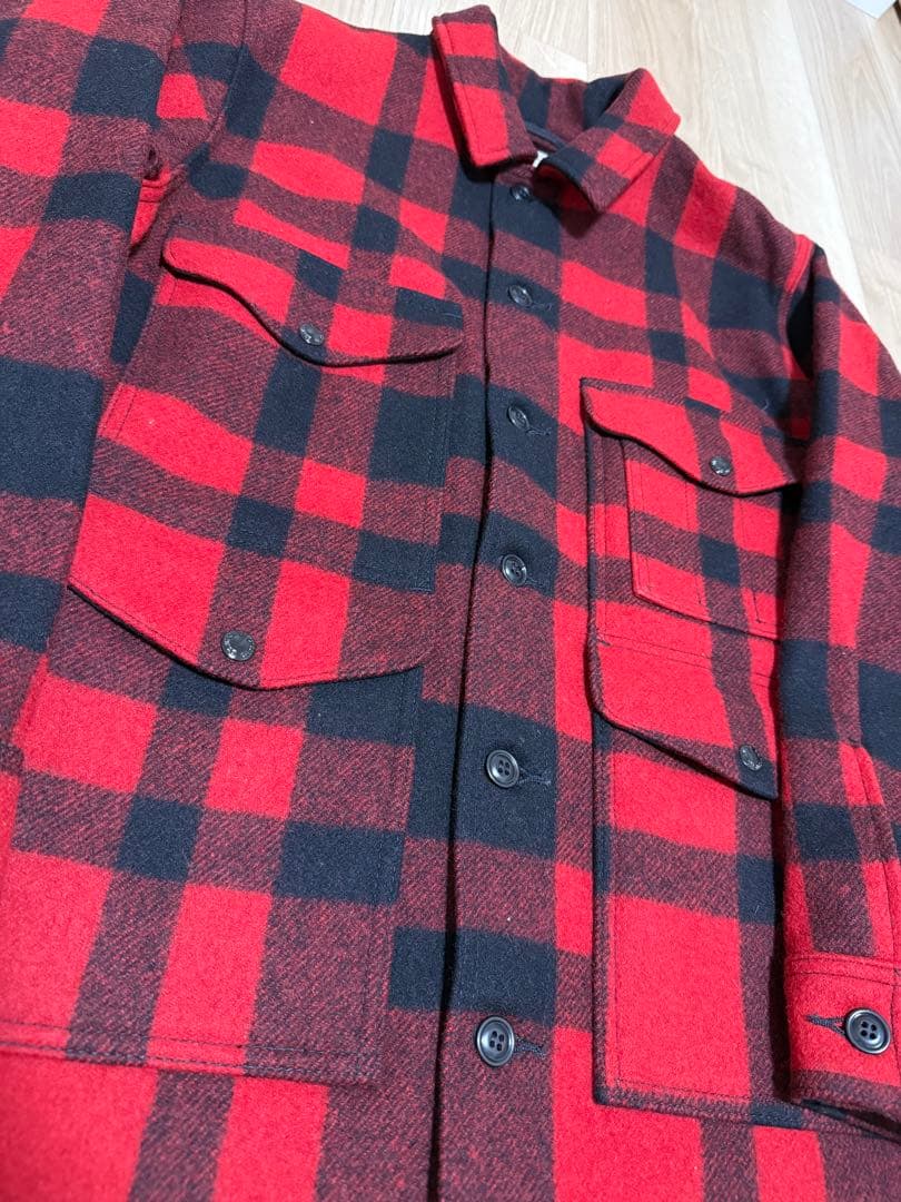 FILSON シングルマッキーノジャケット　フィルソン　赤黒　新品　バッファロー