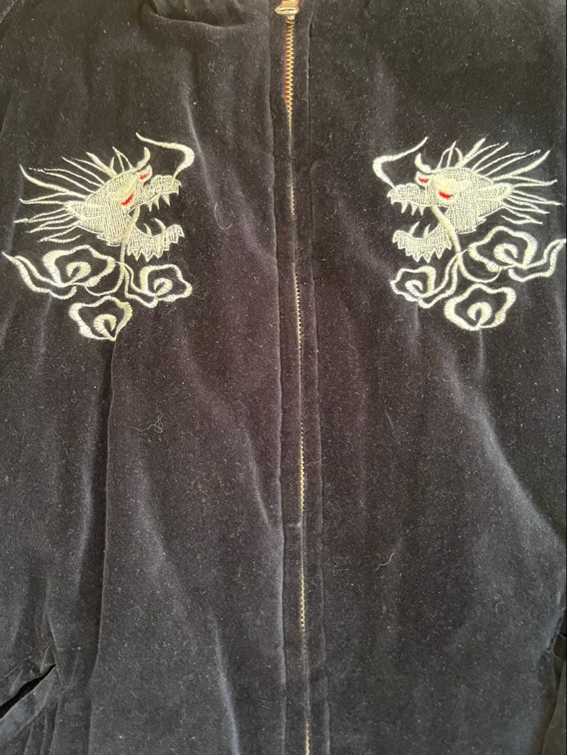 open dich メンズリバーシブル　別珍　スカジャン キルティング