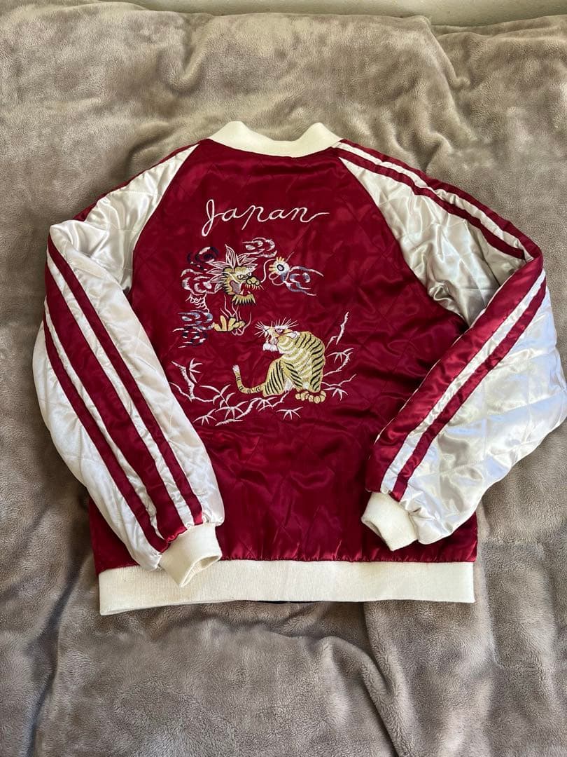 open dich メンズリバーシブル　別珍　スカジャン キルティング