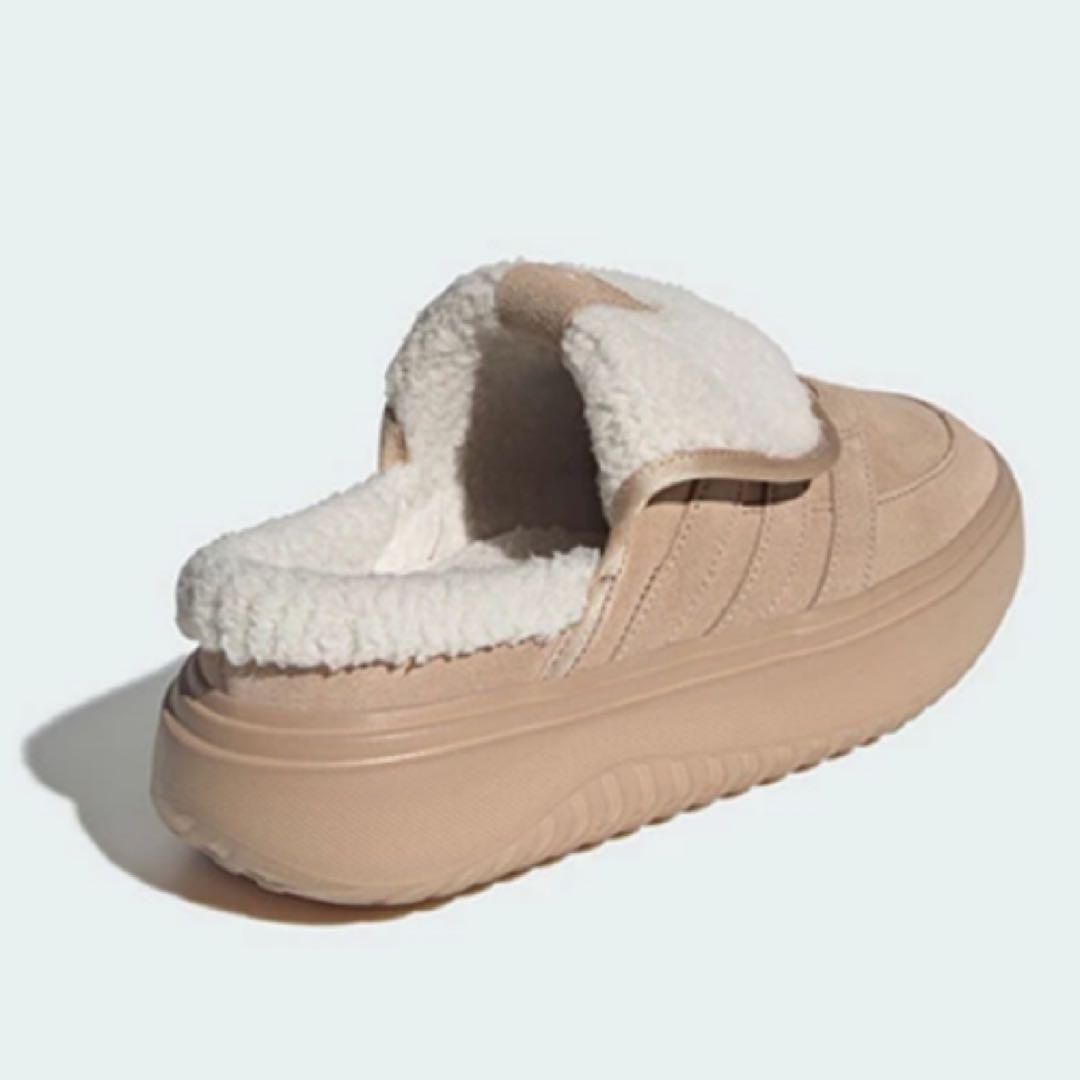 【新品】24.5 adidas ボア サンダル スリッポン