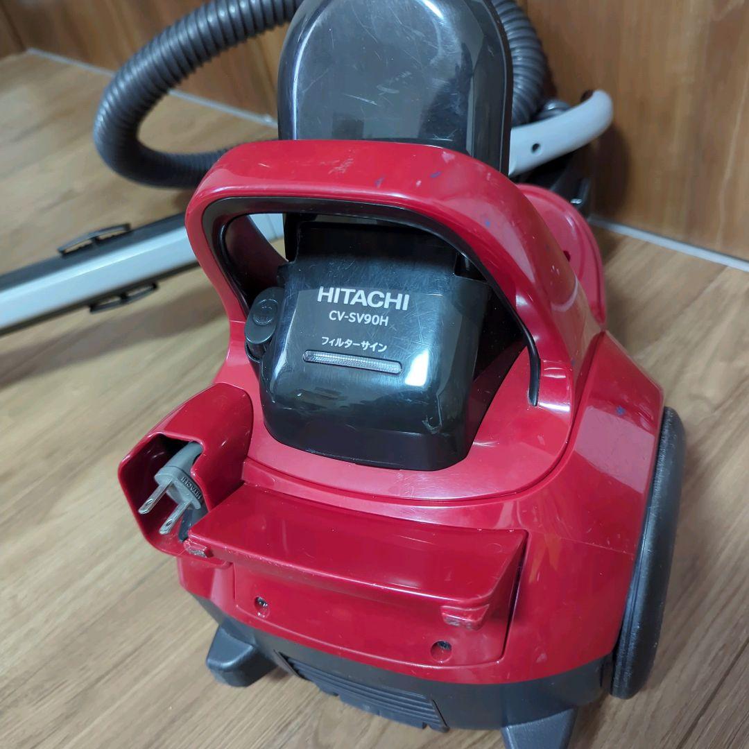 日立 HITACHI サイクロン掃除機 CV-SV90H 21年製 日本製 赤