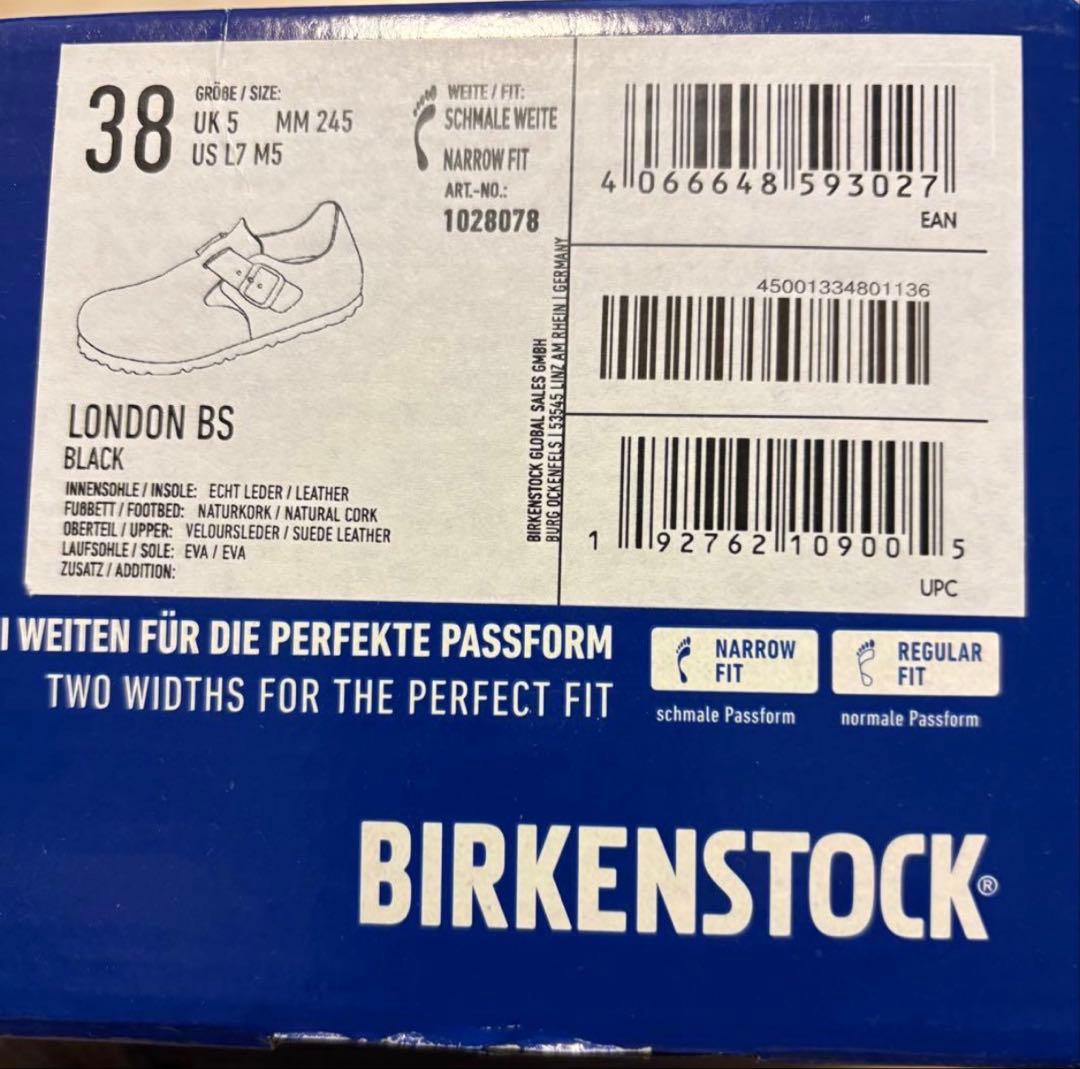 美品！BIRKENSTOCKビルケンシュトック LONDON 38