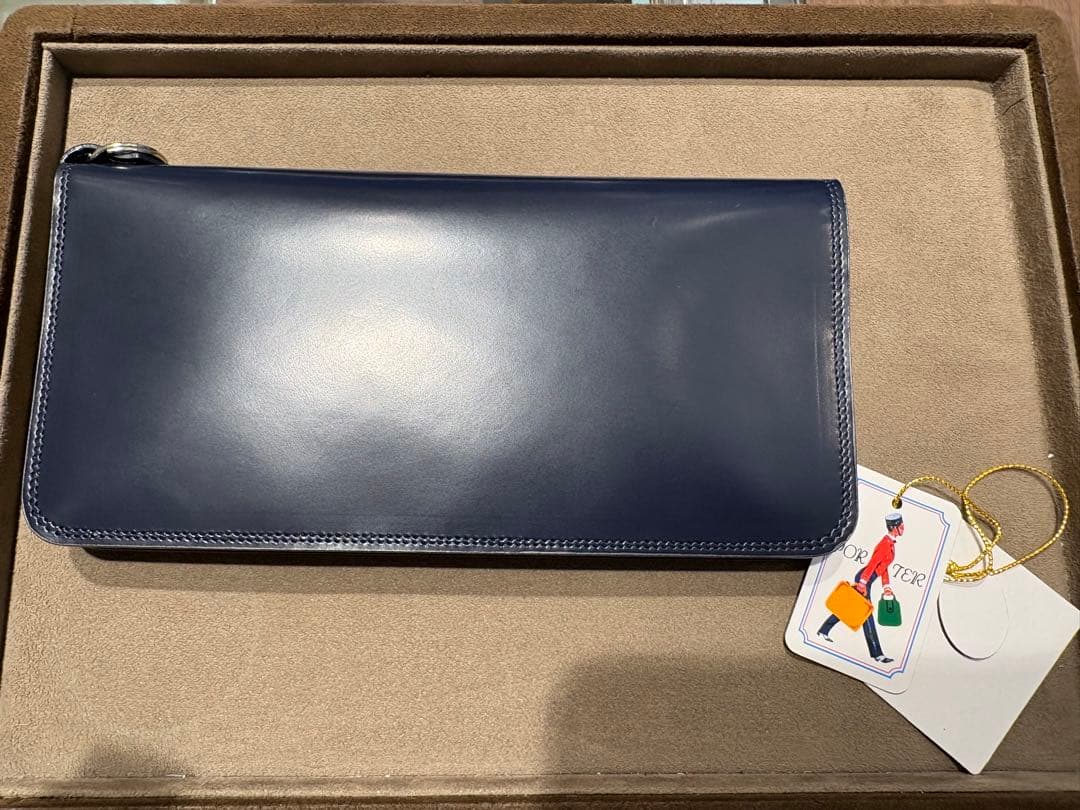 ※ ACTO　ポーター 新品未使用　ネイビー レザー長財布