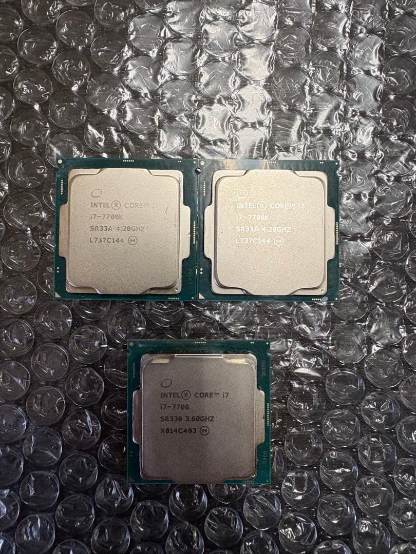 Intel cpu 7世代 i7 3個セット