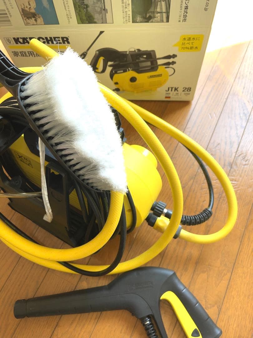 良品　ケルヒャー　家庭用高圧洗浄機　JTK28　掃除　窓　車　自転車　お風呂