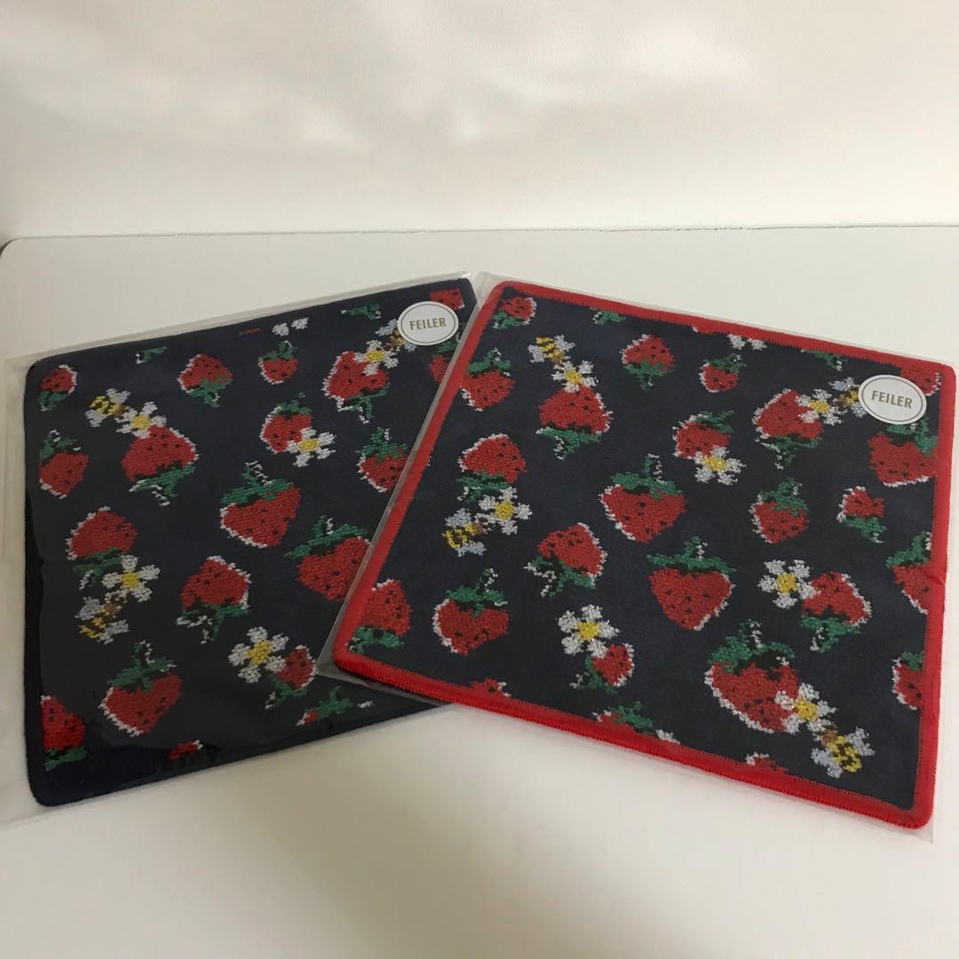 フェイラー　新品ミュベール ストロベリーセレナーデ２枚セット】銀座店限定 新品