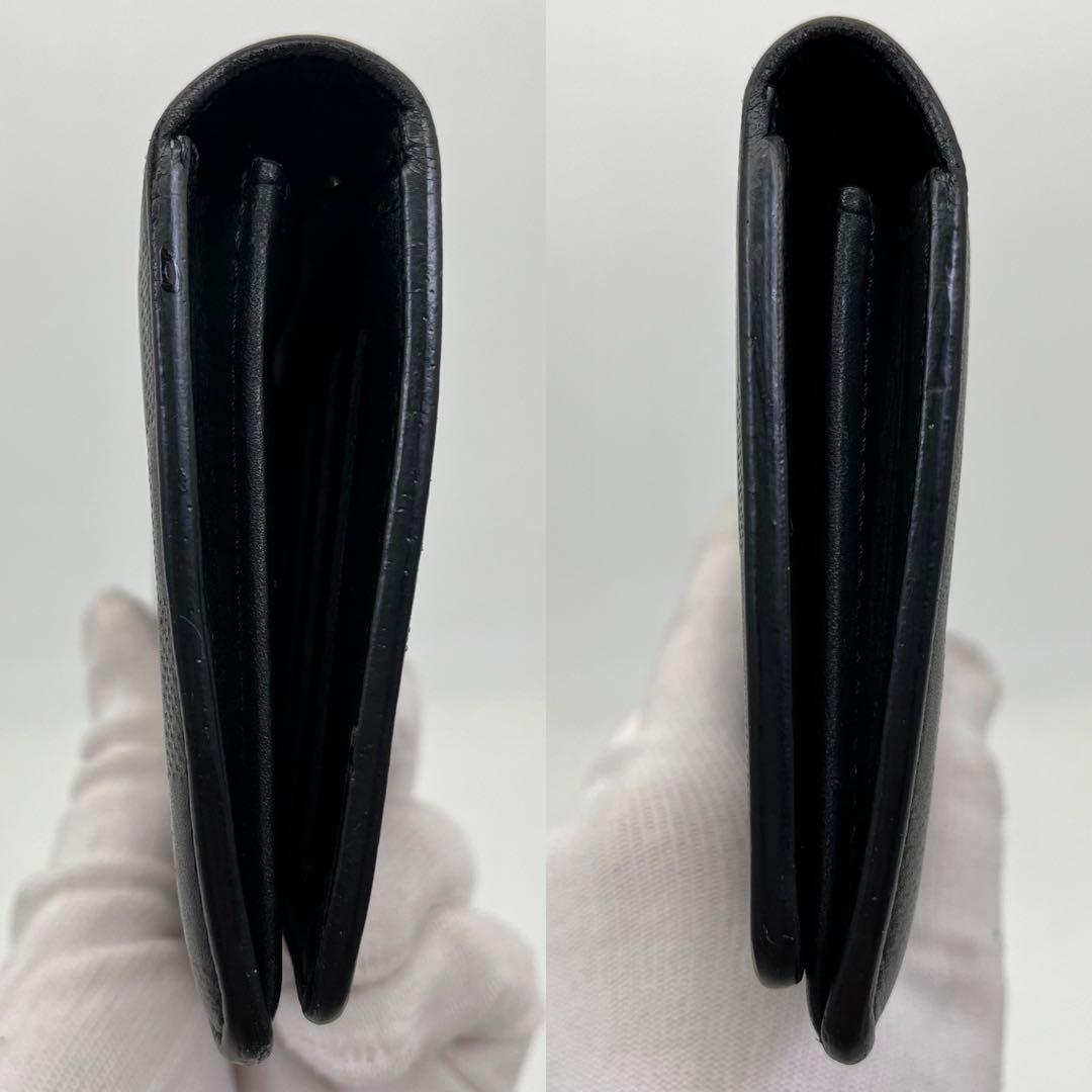 ルイヴィトン 長財布 フラップ ダミエ アンフィニ ブラザ 黒 N63010