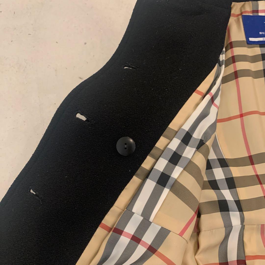 美品　BURBERRY バーバリーブルーレーベル ウール　ロングコート 38
