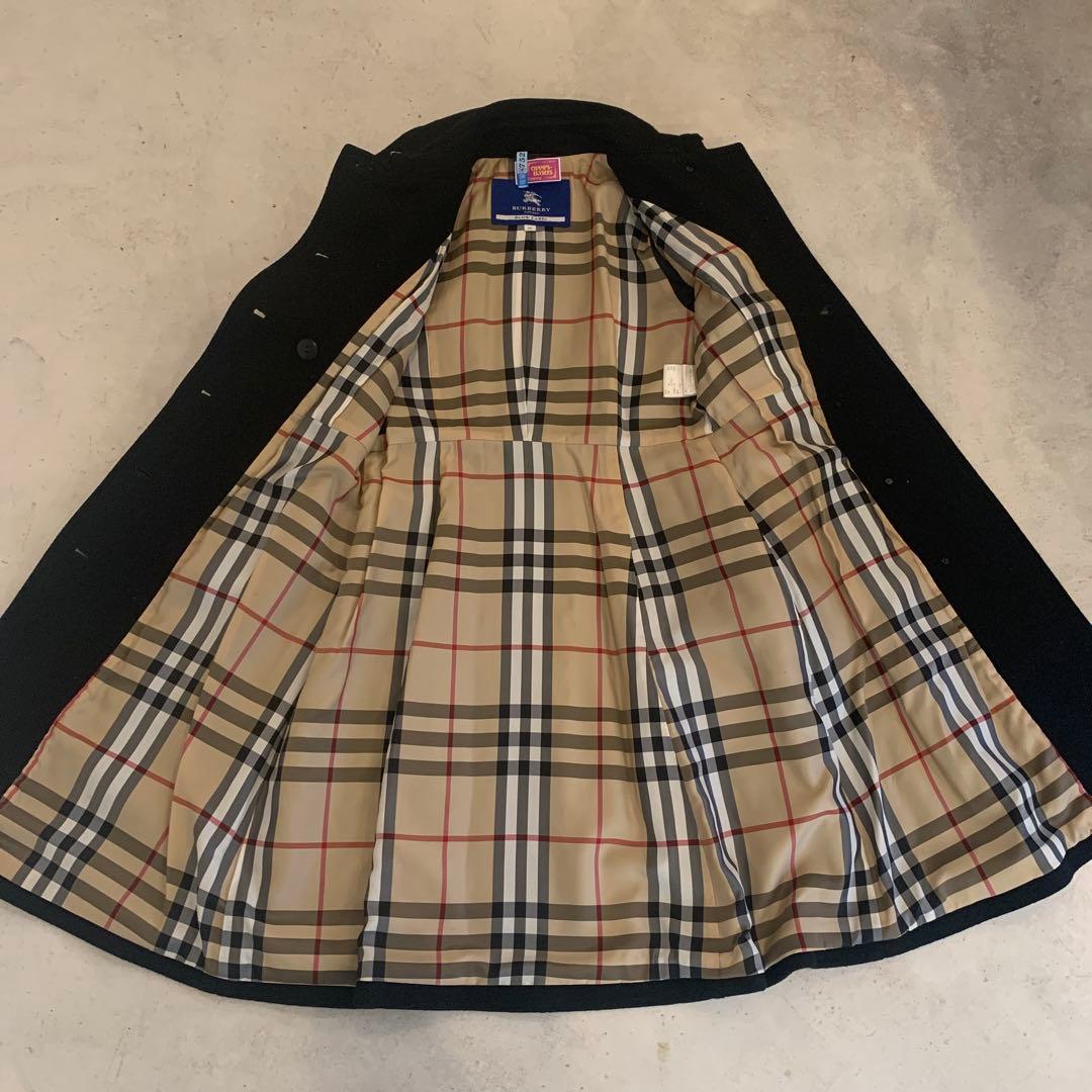 美品　BURBERRY バーバリーブルーレーベル ウール　ロングコート 38