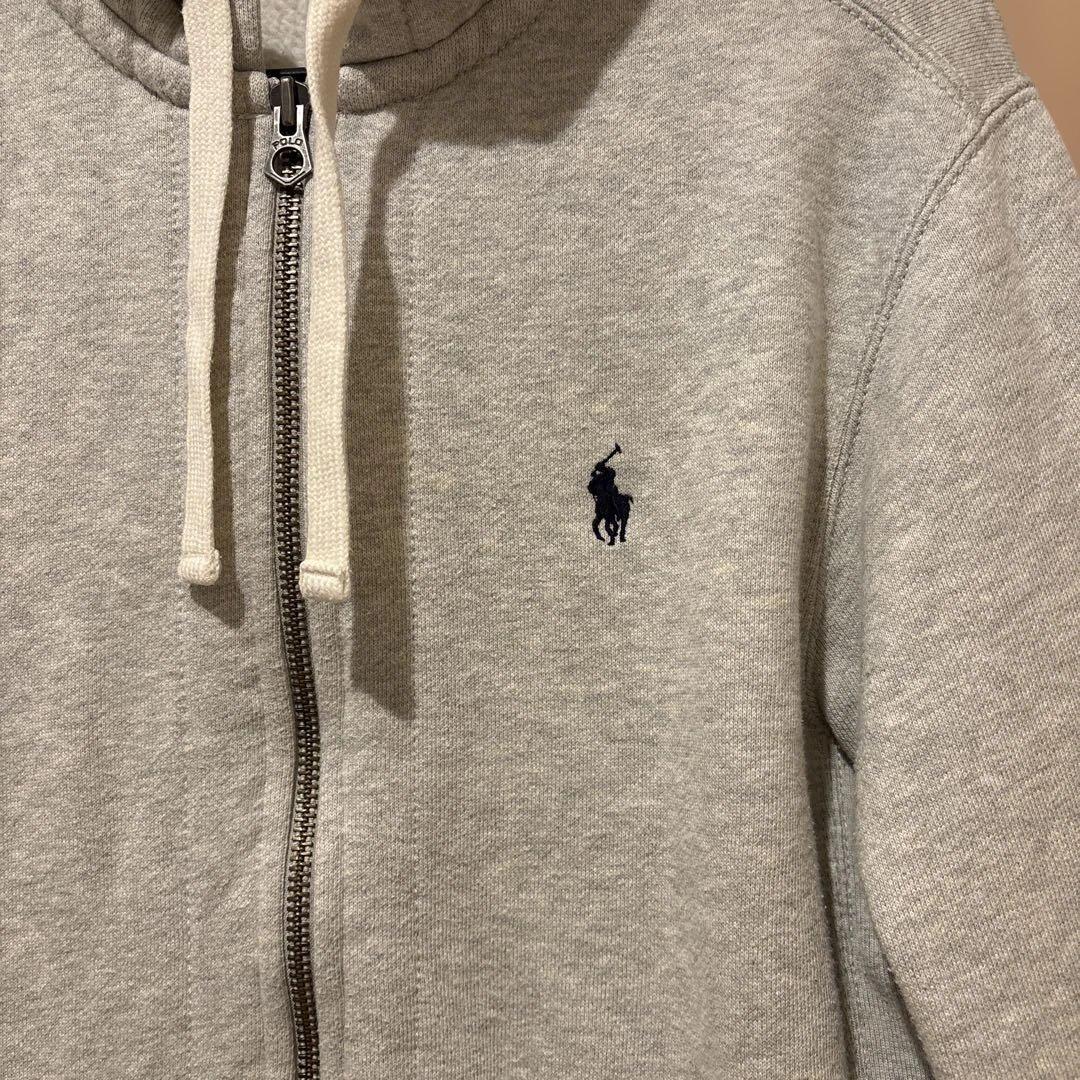 ラルフローレン グレー　スウェットパーカー