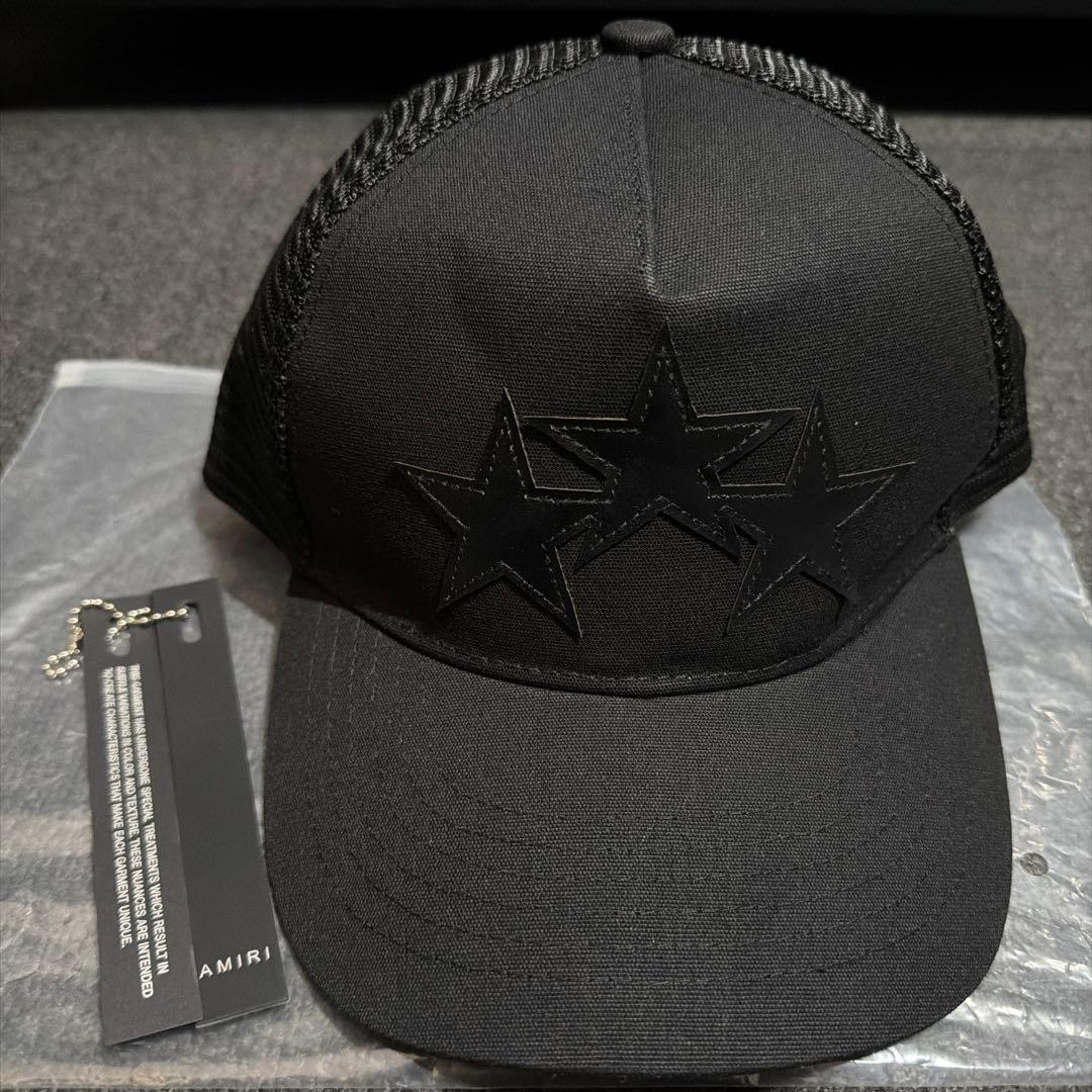 AMIRI 3 STAR TRUCKER キャップ ブラック