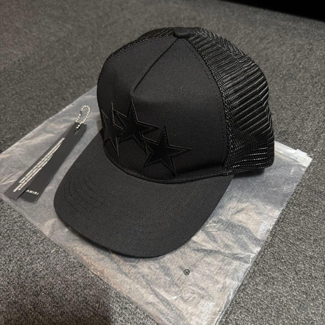 AMIRI 3 STAR TRUCKER キャップ ブラック