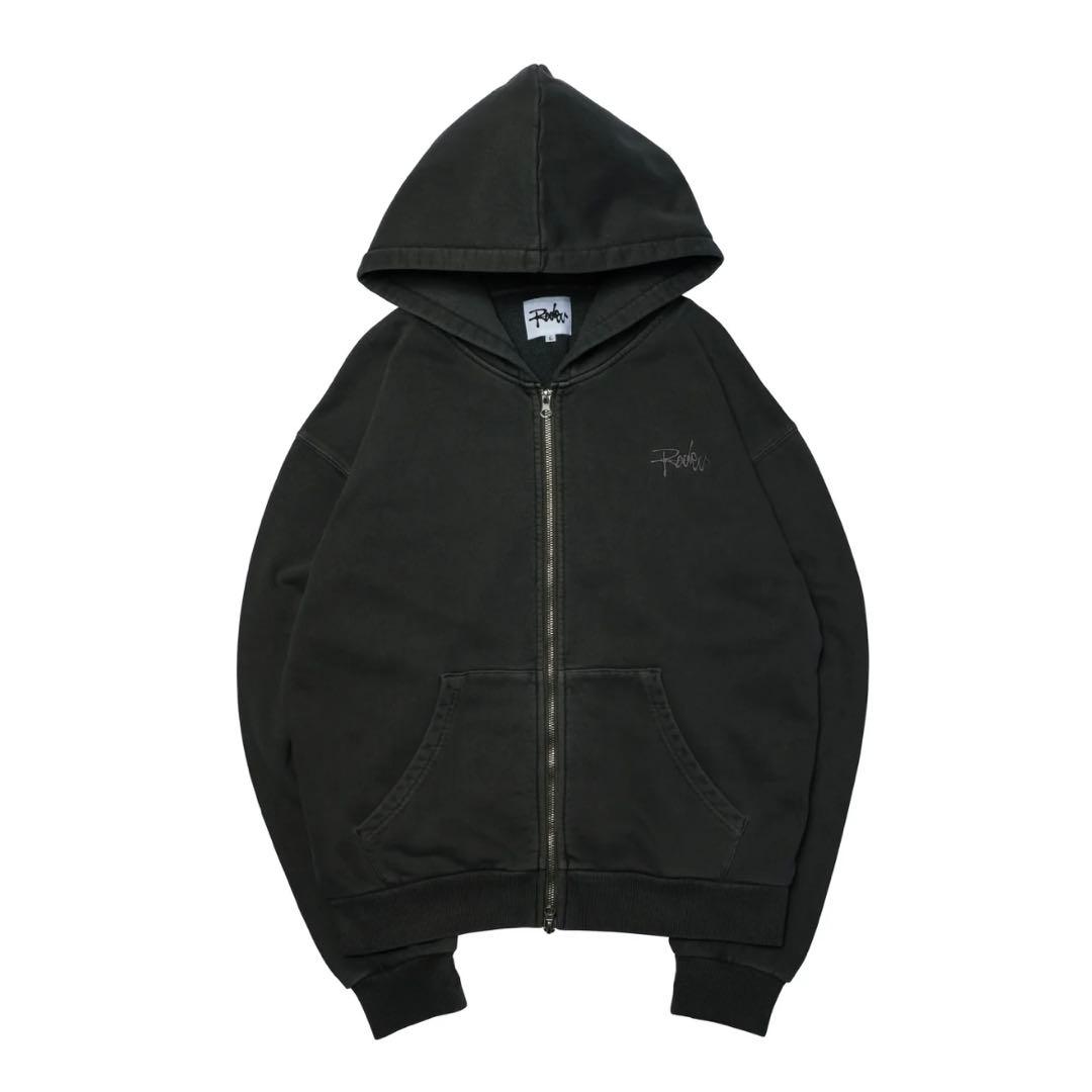 らっだぁ　ロゴジップフーディー　Lサイズ　チャコール