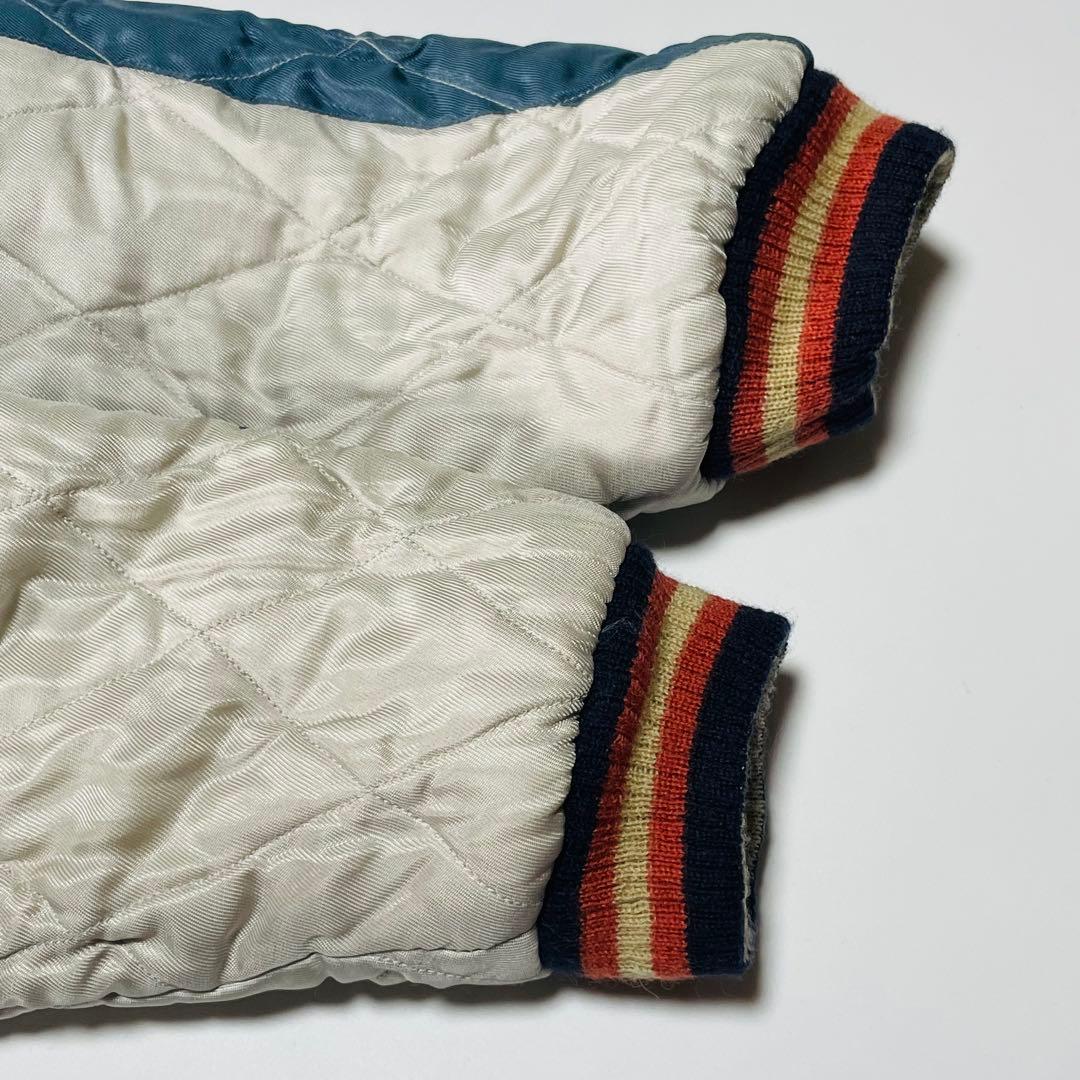 【港商】極希少　テーラー東洋　スカジャン　スペシャル　別珍　黒　コブラ　虎　鷹