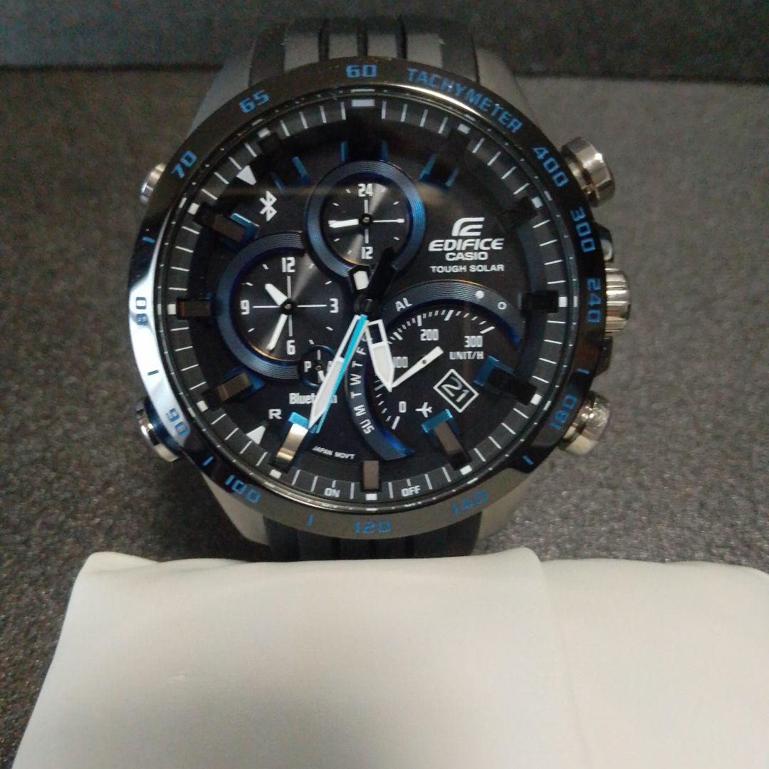 D*l様 EDIFICE EQB-S01XBR-1AJF ブラックラバーベルト