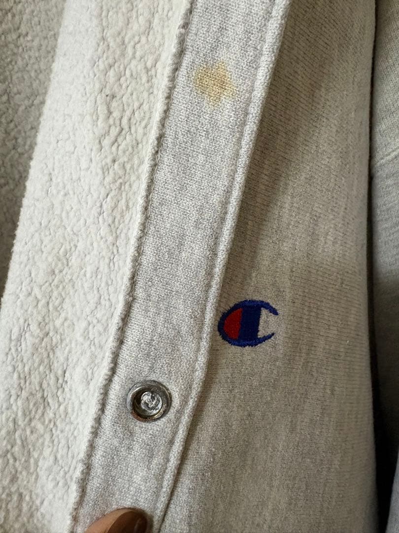 90s USA製 チャンピオン リバースウィーブ カーディガン 目付き　xxl