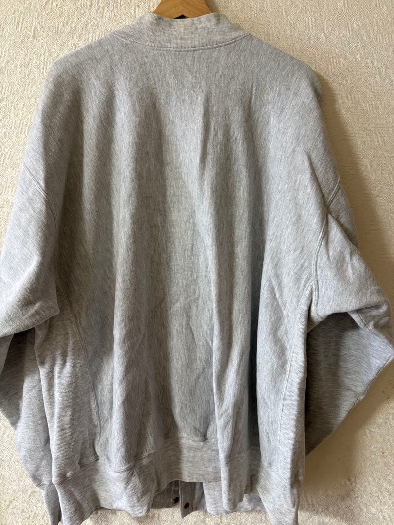 90s USA製 チャンピオン リバースウィーブ カーディガン 目付き　xxl