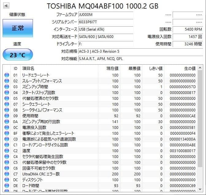 ✨4個セット✨HDD 1000GB✨大容量1TB✨2.5インチ✨06-02