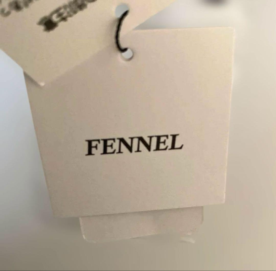 【新品】FENNEL フリル付きニットトップス　ブラック