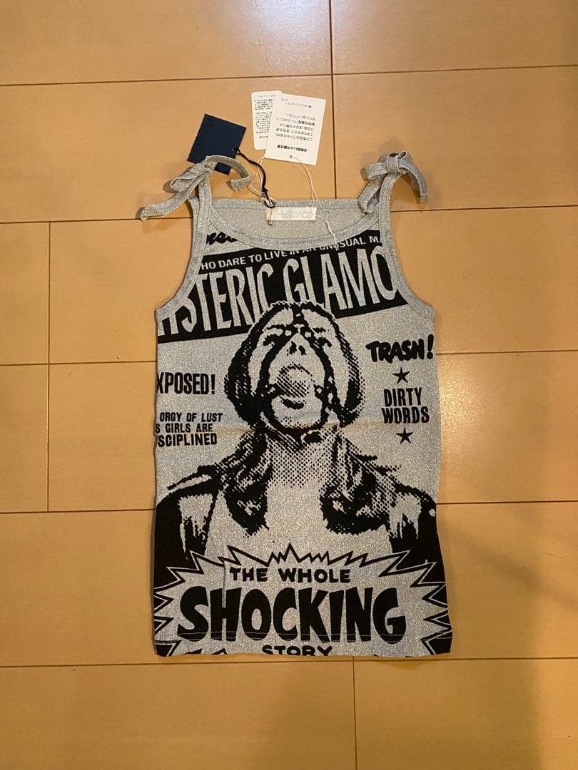 新品　初期　ヒステリックグラマー '90 ヒスガール　ラメキャミソール　Y2K