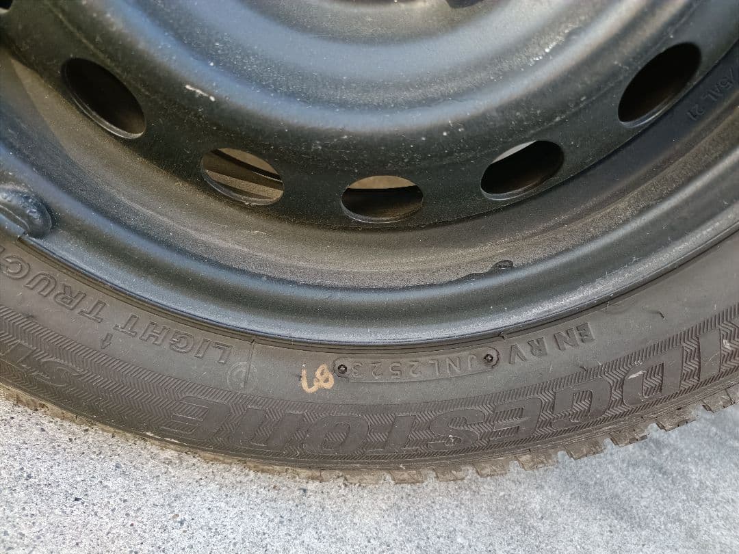 プロボックス用　純正ホイール+スタッドレス　ブリヂストン