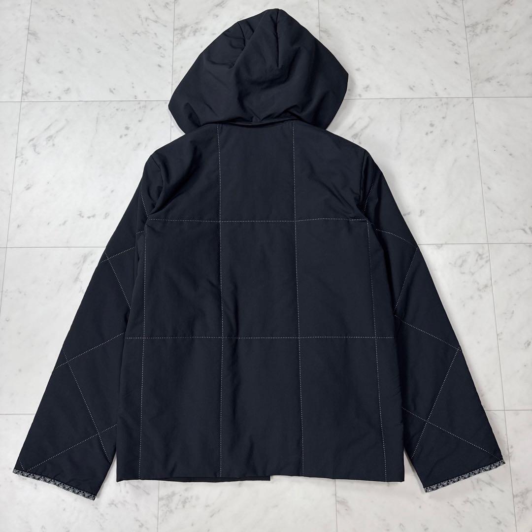 希少 プリーツプリーズ 中綿ジャケット キルティング パンチング 黒 サイズ4